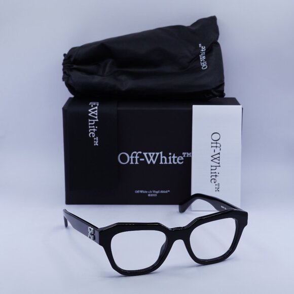 Final Price! Off-White OERJ07F STYLE 7F 1000 Black Eyeglasses 52mm - Picture 1 of 10